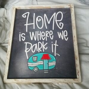 Copy Camper Wall Art Decor Sign Easter Spring New With Tag